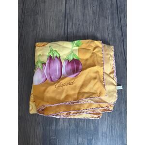 Chopard Silk Scarf Botanical Print Square